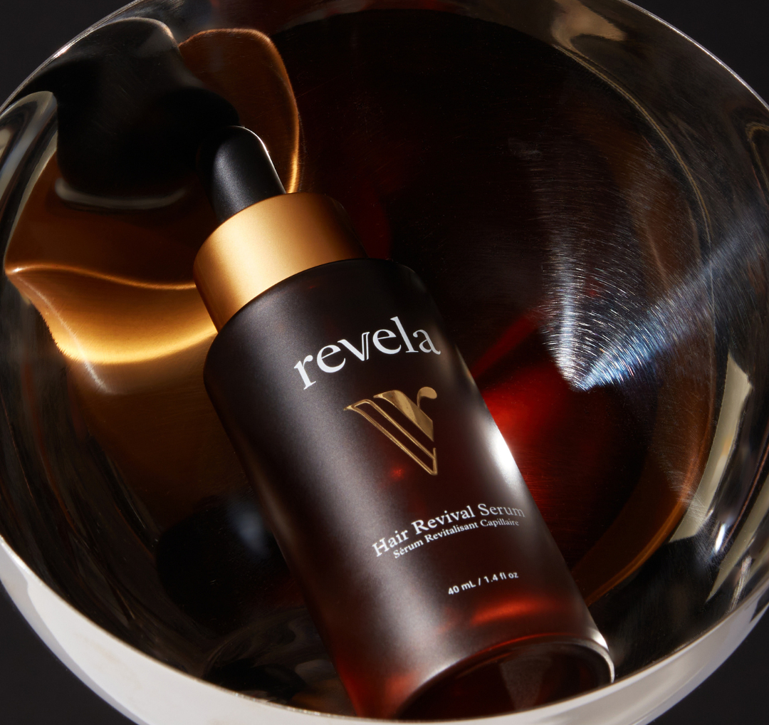 Revela Hair Revival Serum bottle close up